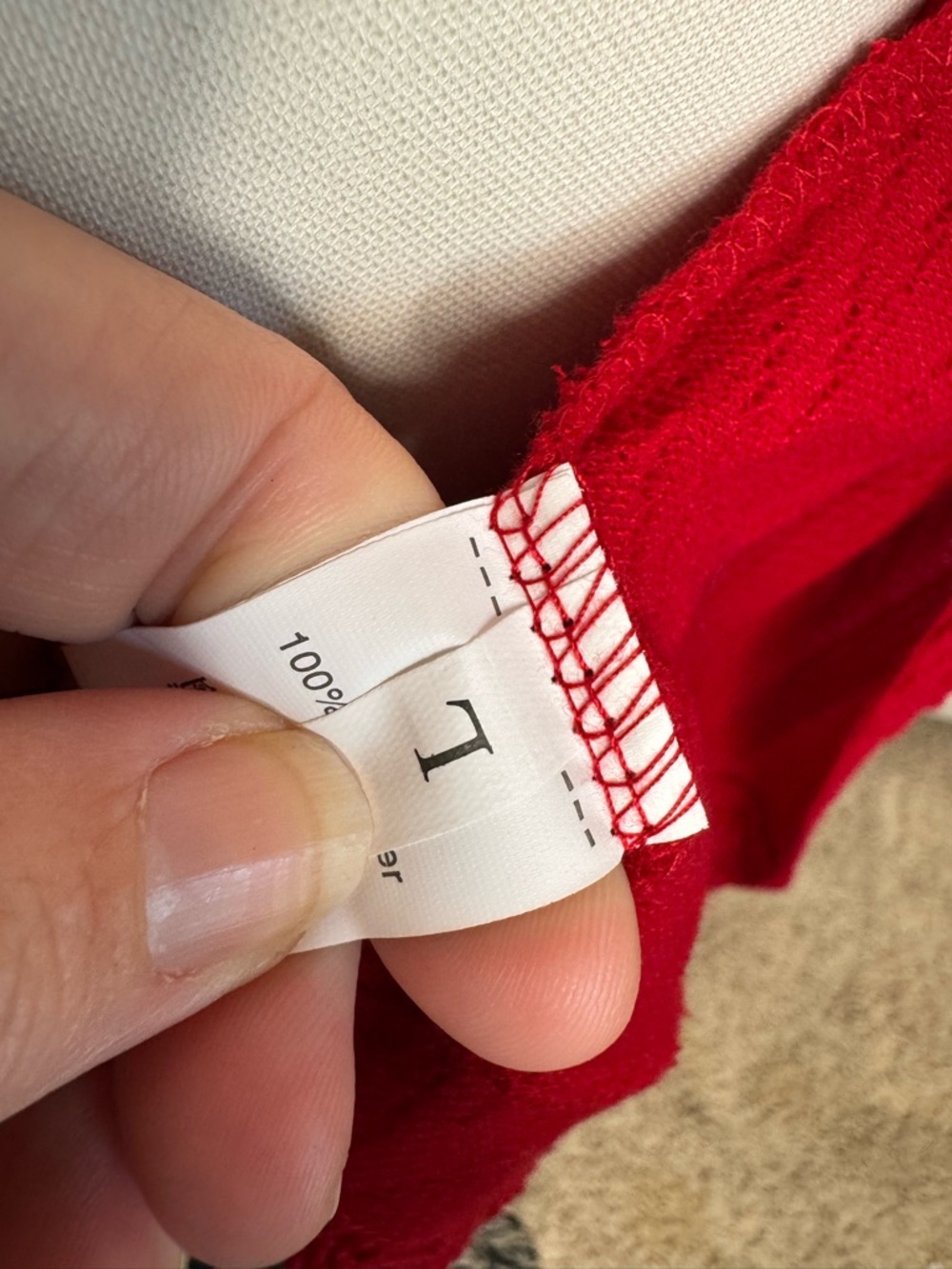Pantalon Red Textured Open Front Cardigan Sweater Large Oversized Pockets NWT - Picture 11 of 11